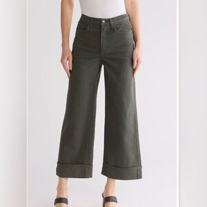 ❤️JOEs Wide Leg Cropped Jean in “deep forest” olive size 32